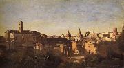 Corot Camille The forum of the garden farnes USA oil painting artist